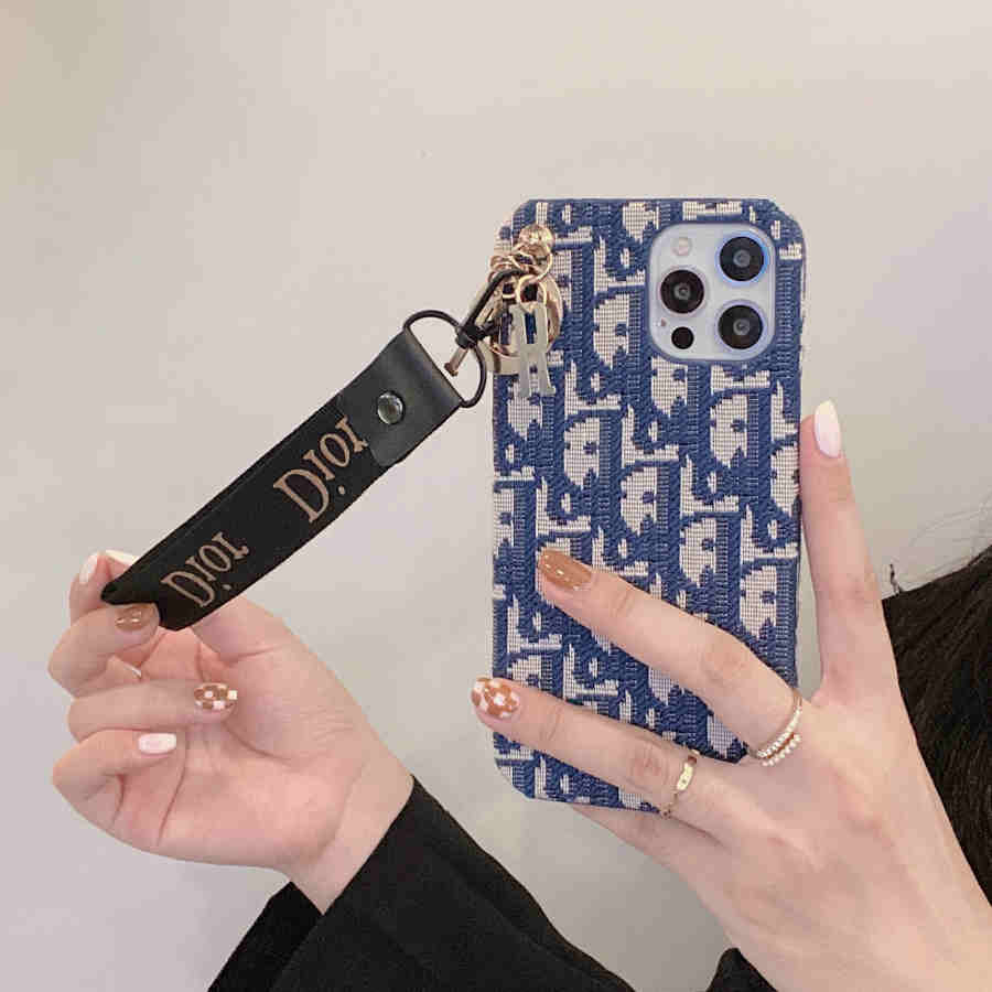 Dior Phone Case With Hand Strap