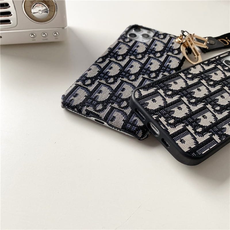 Dior Phone Case With Hand Strap