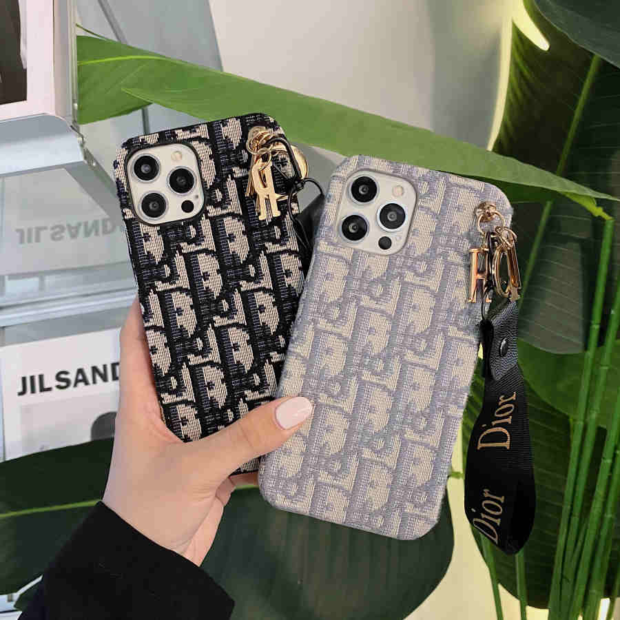 Dior Phone Case With Hand Strap