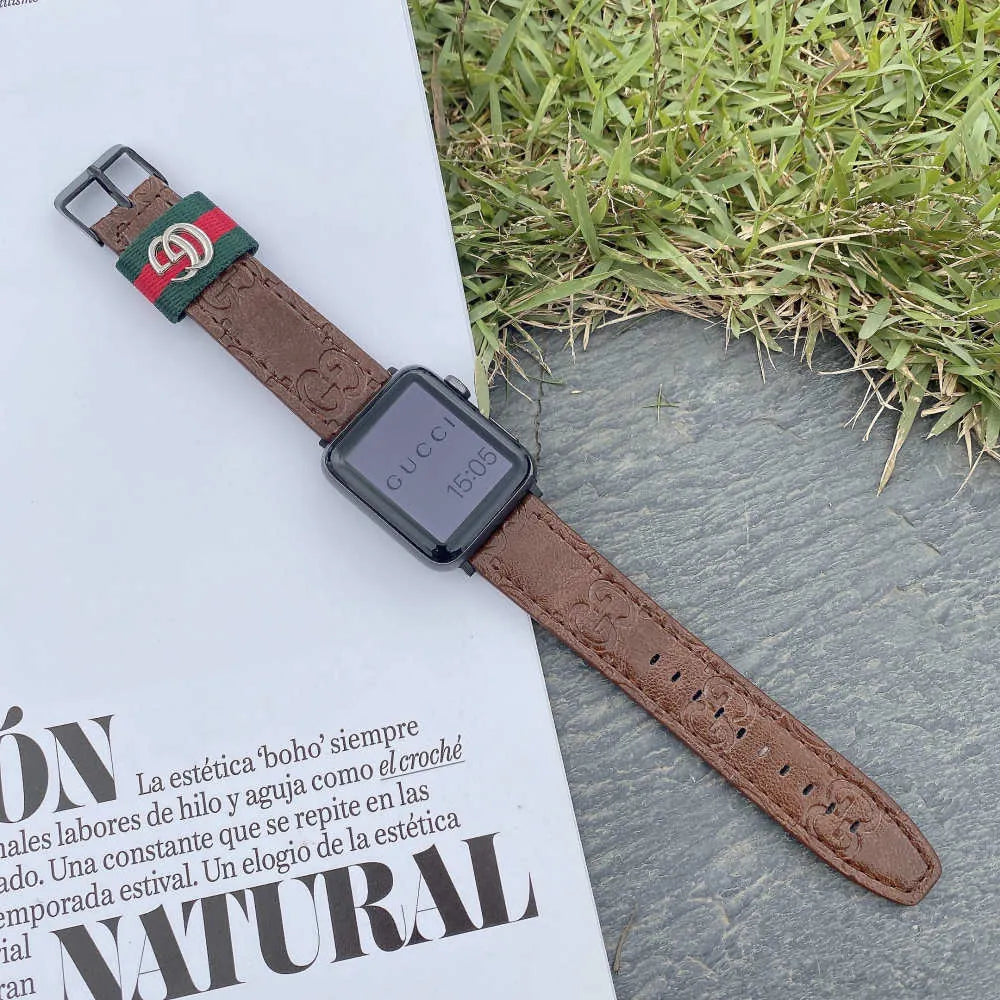 brown Apple Ultra 2 Watch Band Gucci