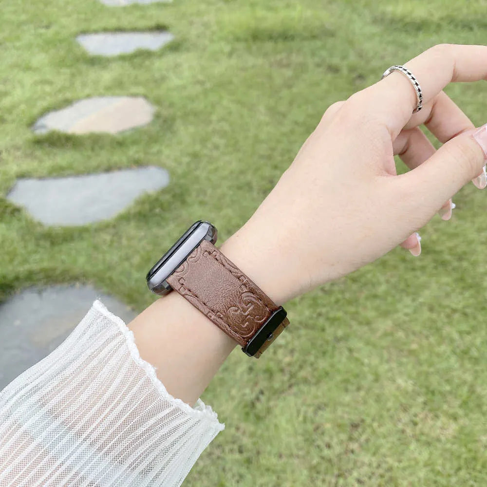 brown Apple Ultra 2 Watch Band Gucci