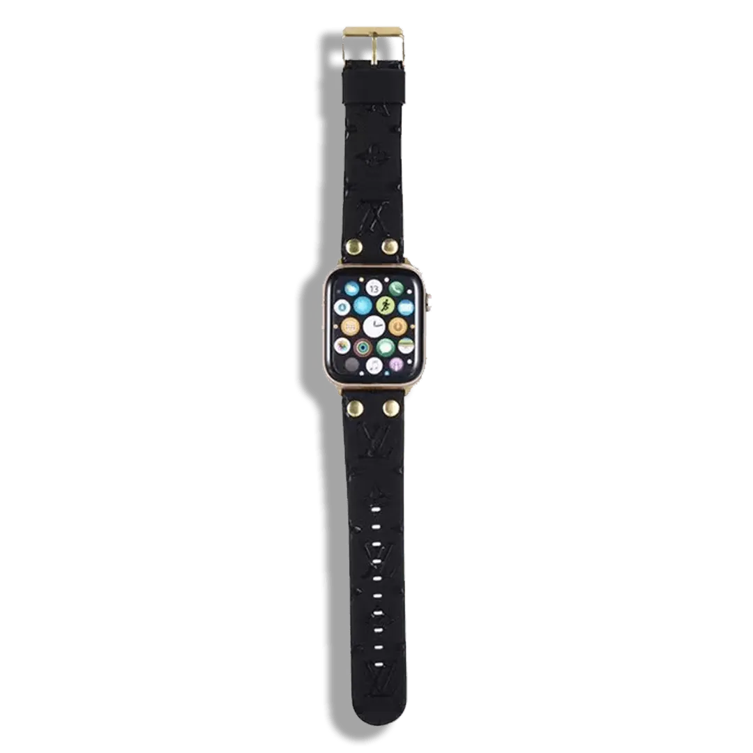 Black Louis Vuitton Apple Watch Band
