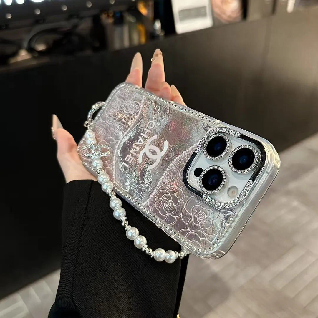 Chanel Inspired Pearl iPhone Case