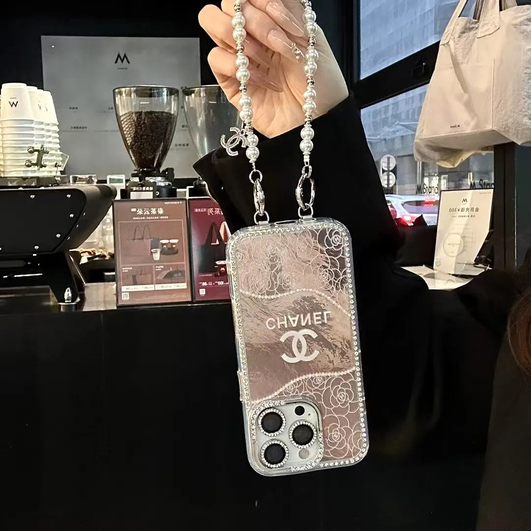 Chanel Inspired Pearl iPhone Case