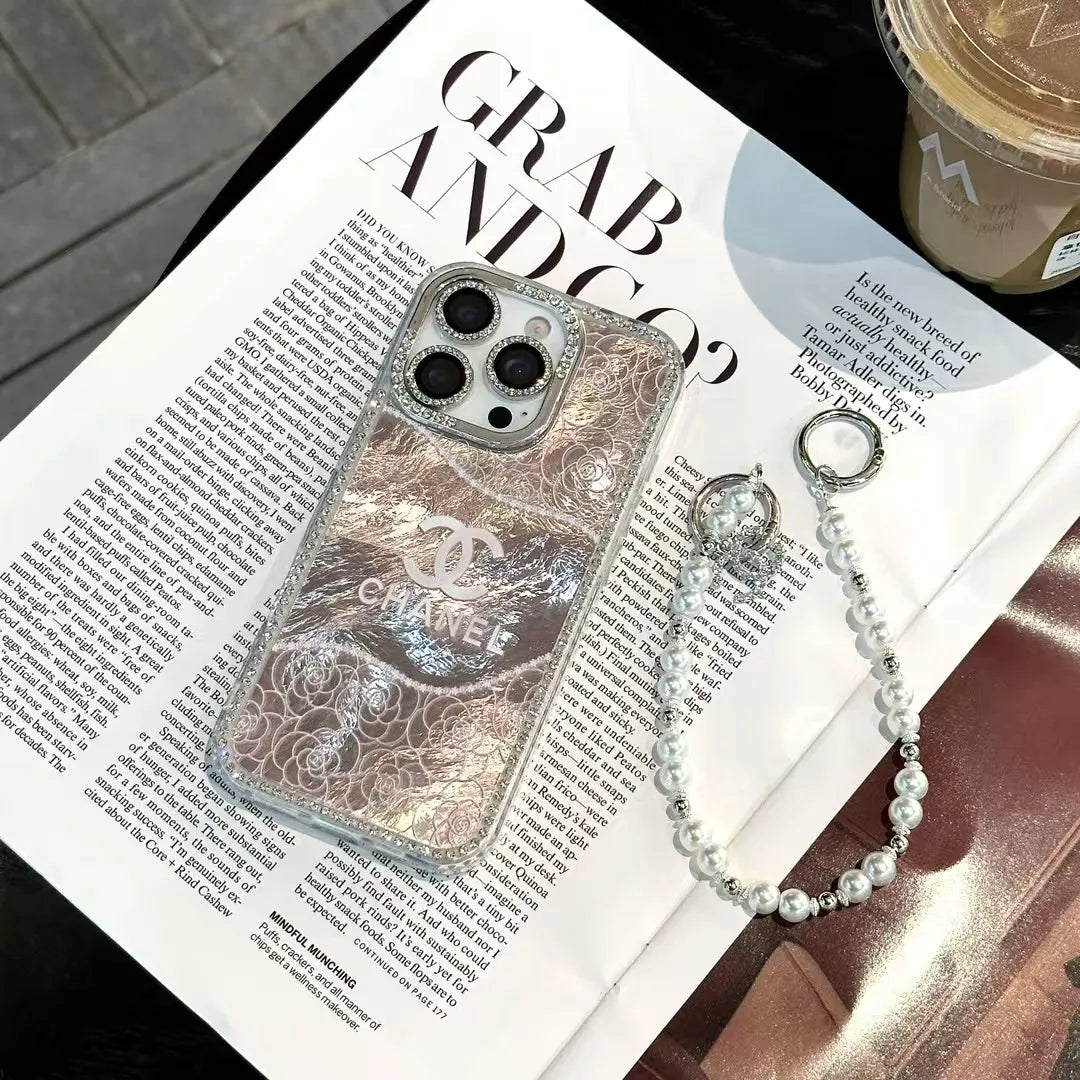 Chanel Inspired Pearl iPhone Case