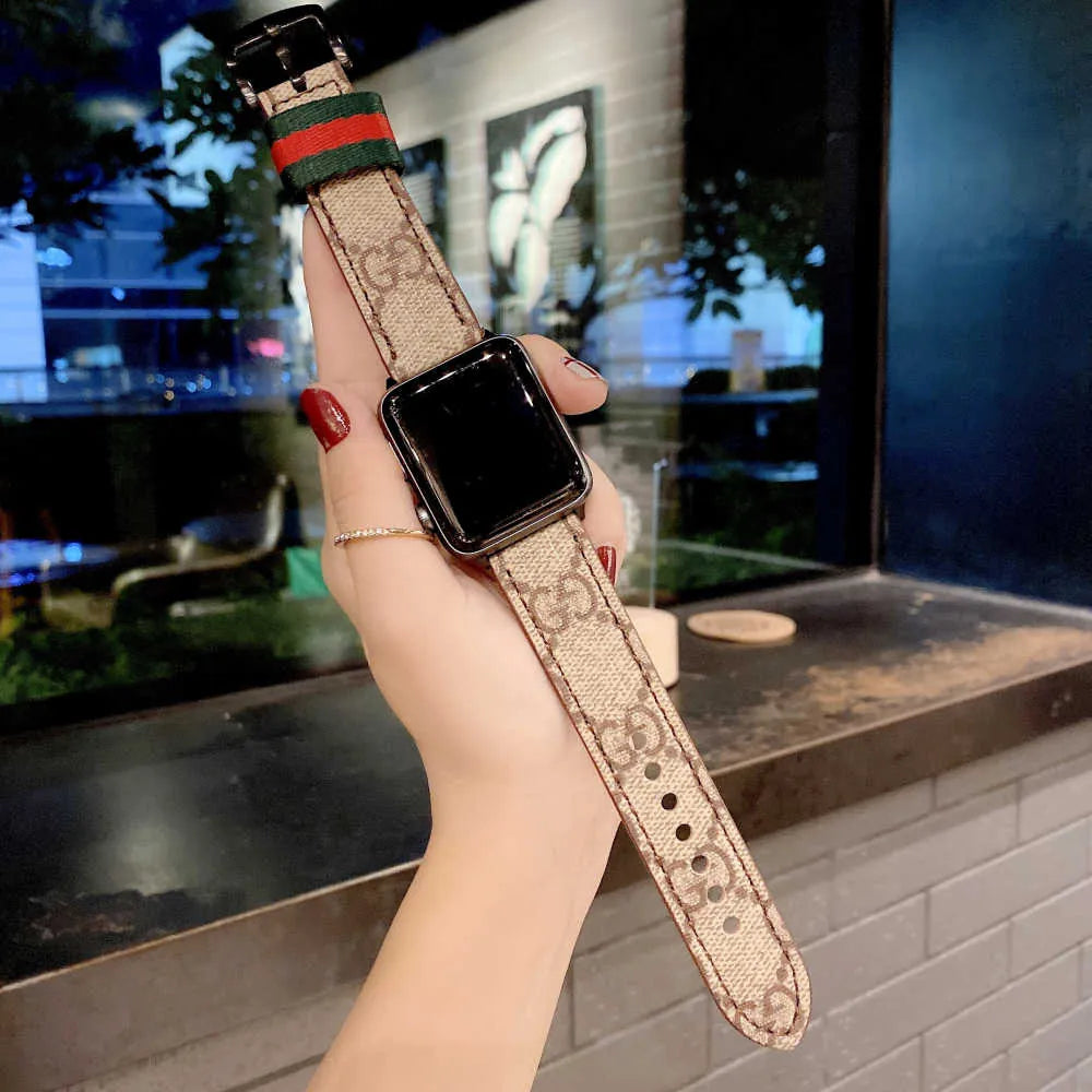 beige gucci Apple Watch Band