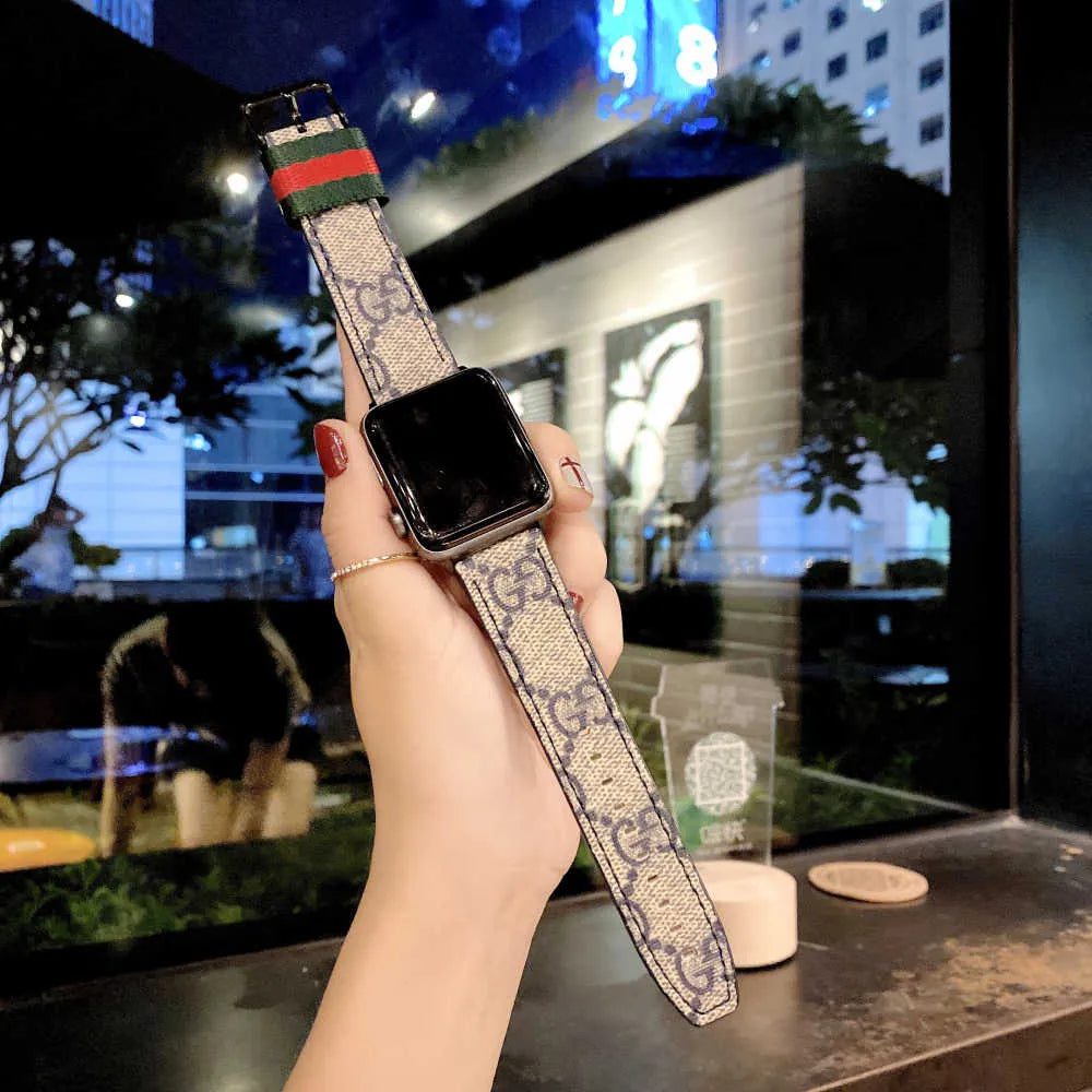 beige gucci Apple Watch Band