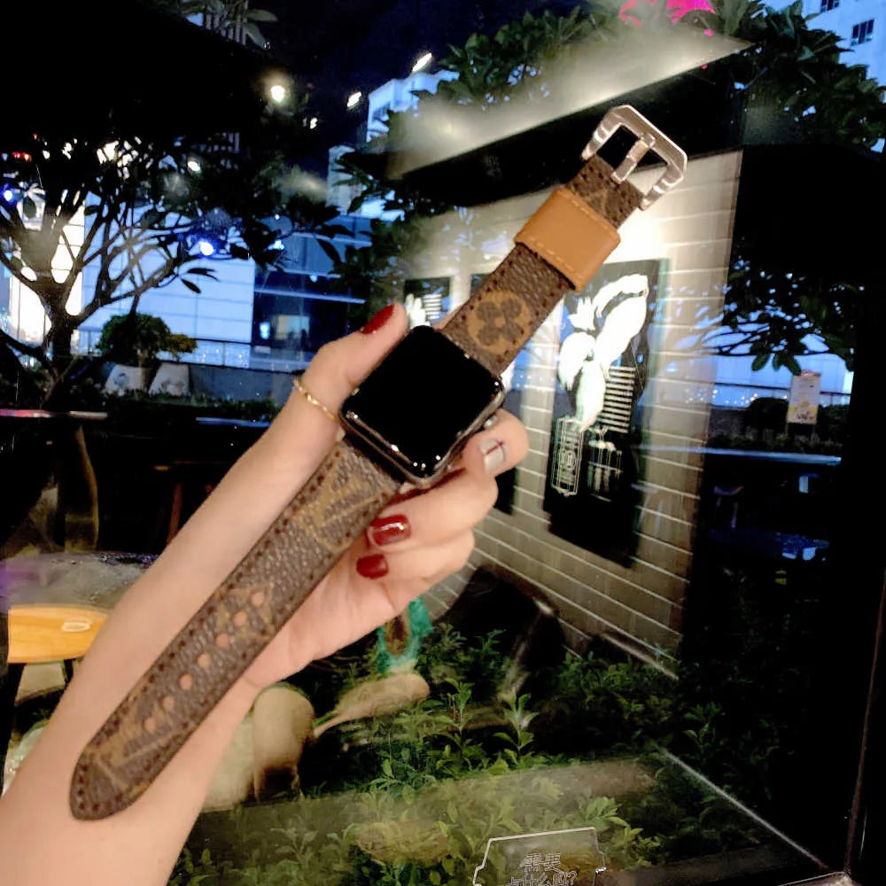 brown lv Apple Watch Band