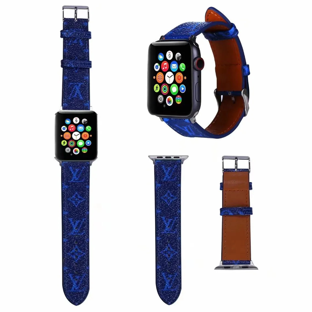 blue Designer Apple Watch Bands Louis Vuitton
