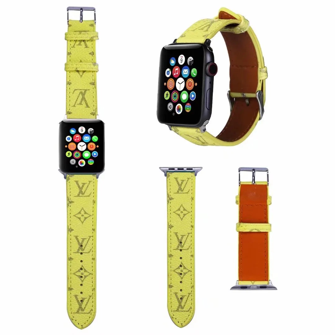 yellow Designer Apple Watch Bands Louis Vuitton
