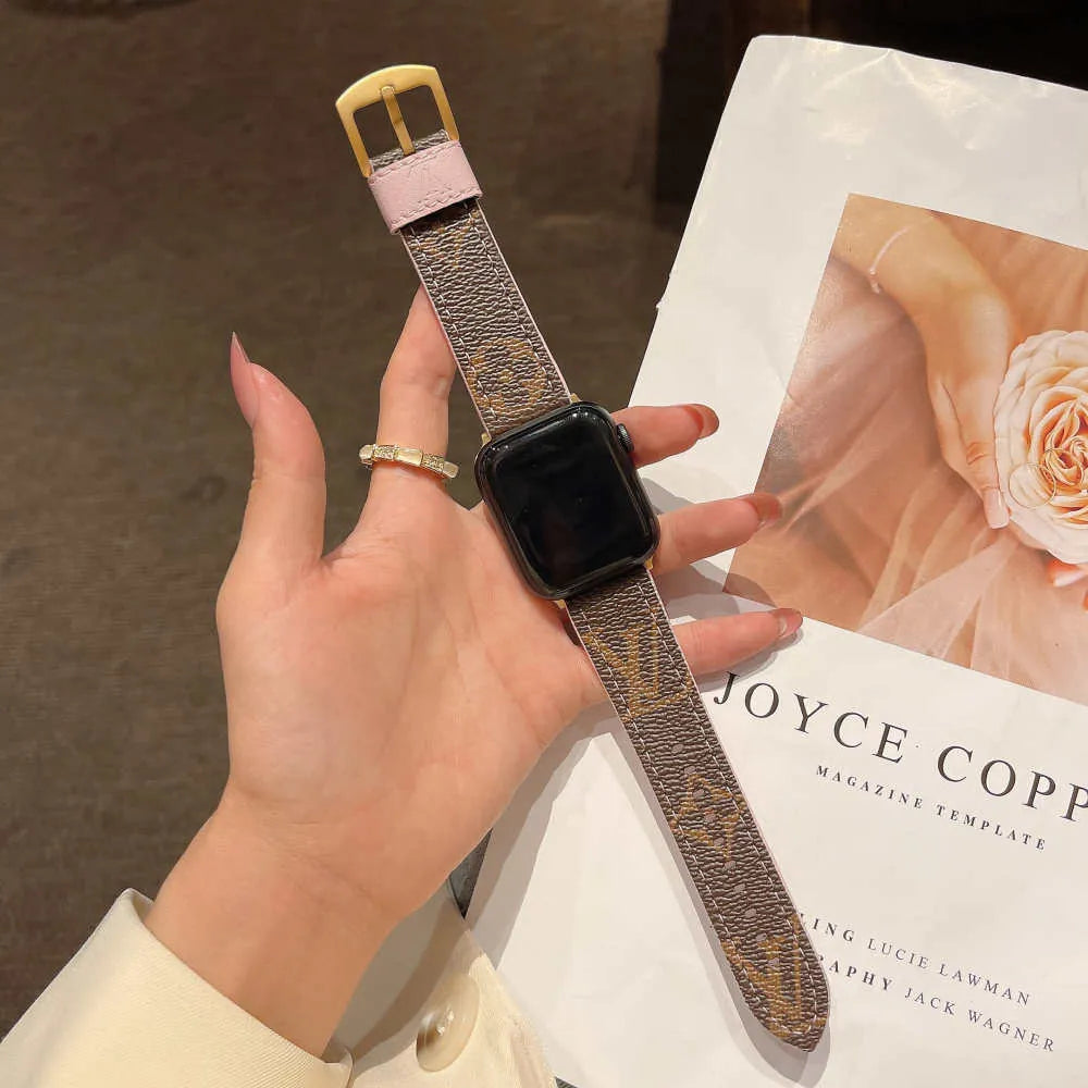 pink Luxury Apple Watch Bands Louis Vuitton