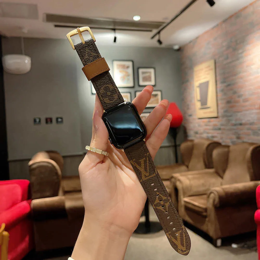 brown Luxury Apple Watch Bands Louis Vuitton