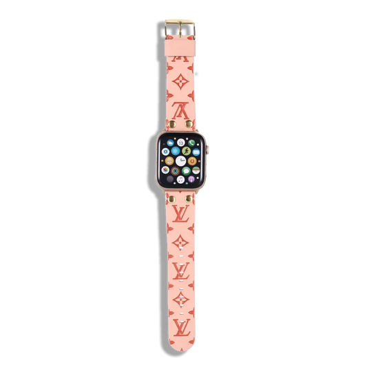 Pink Louis Vuitton Apple Watch Band