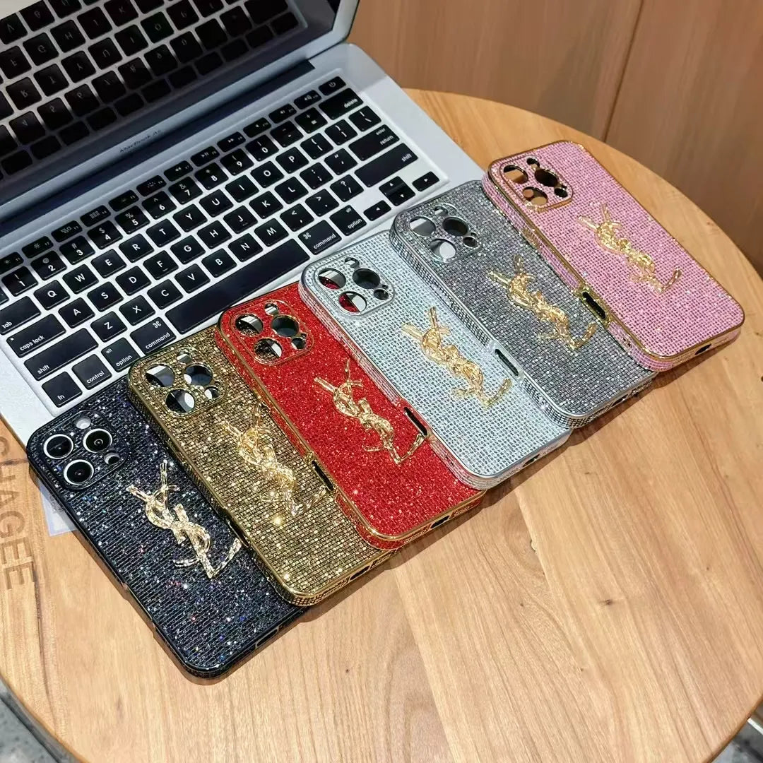 YSL Glitter iPhone Cases
