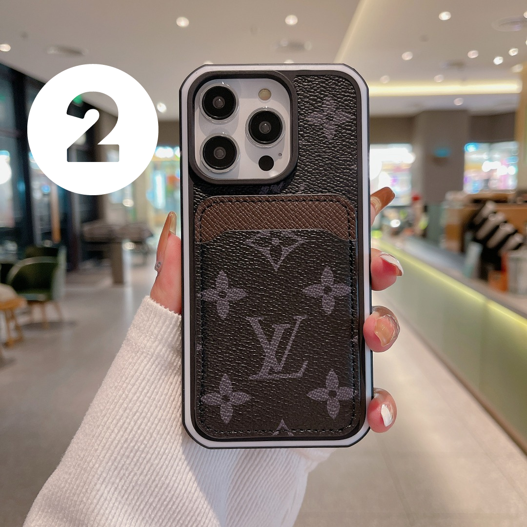black Louis Vuitton Wallet Phone Case