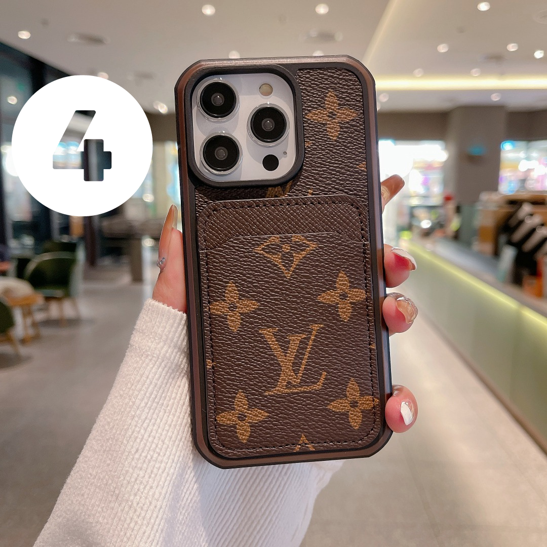 brown Louis Vuitton Wallet Phone Case