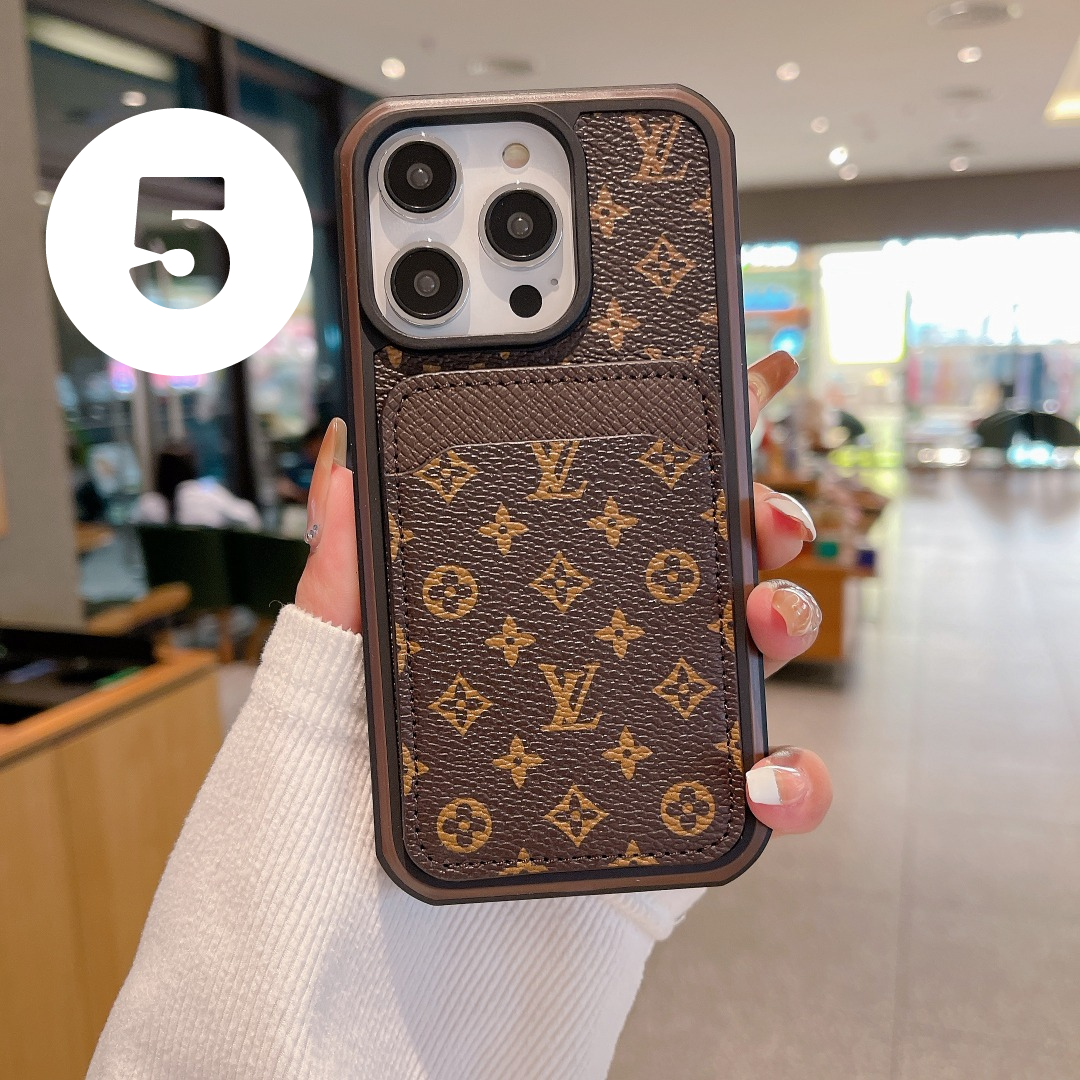 brown Louis Vuitton Wallet Phone Case