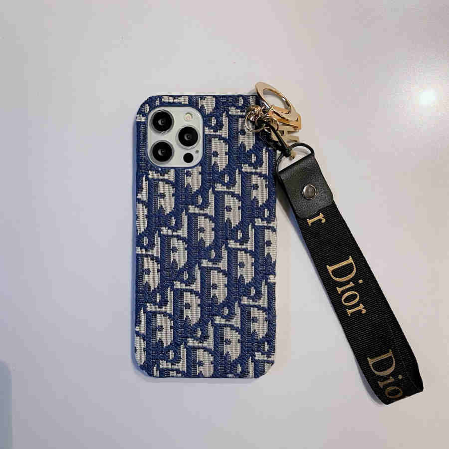 Dior Phone Case With Hand Strap