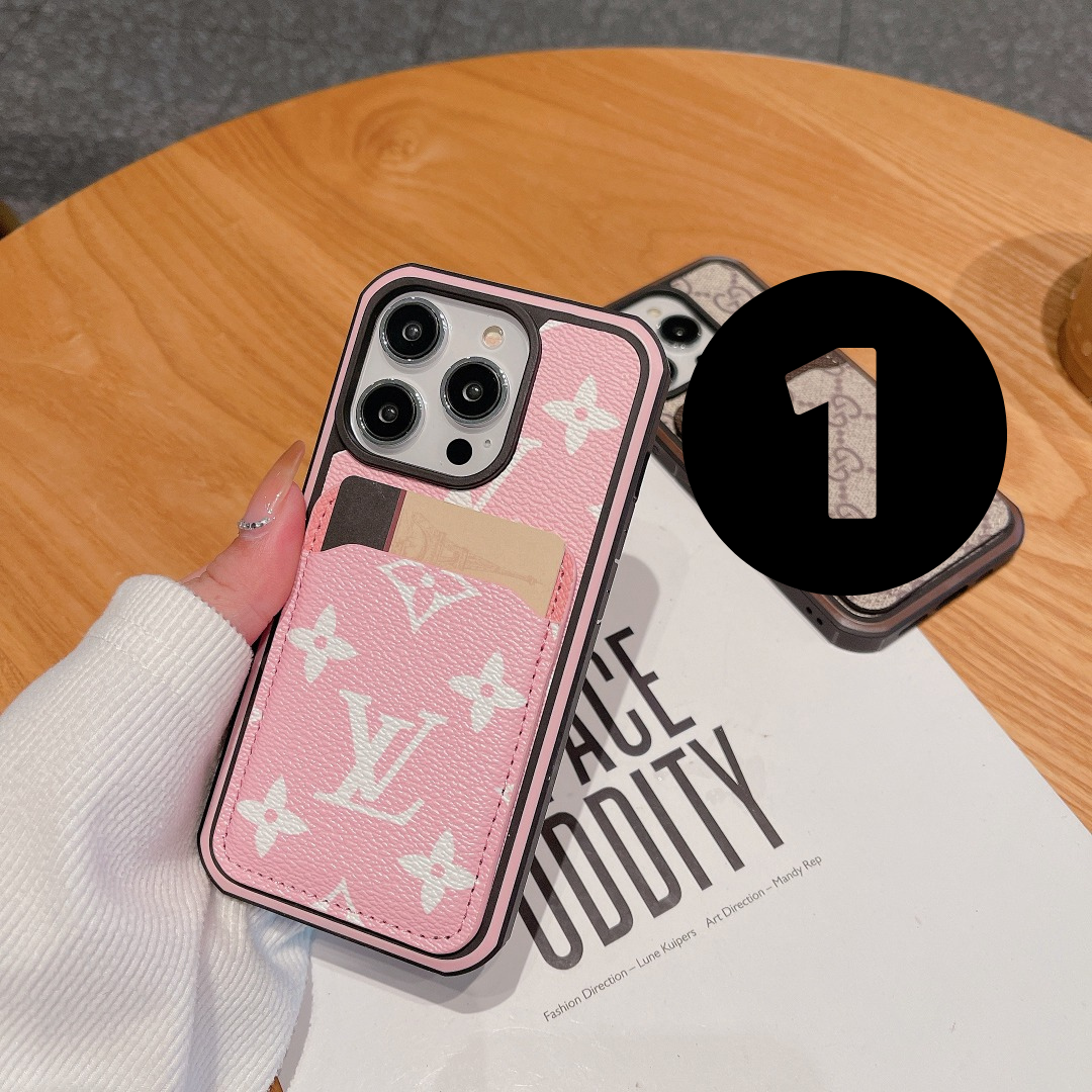 pink Louis Vuitton Wallet Phone Case