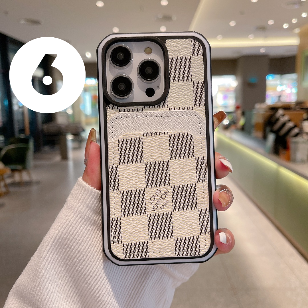 white Louis Vuitton Wallet Phone Case