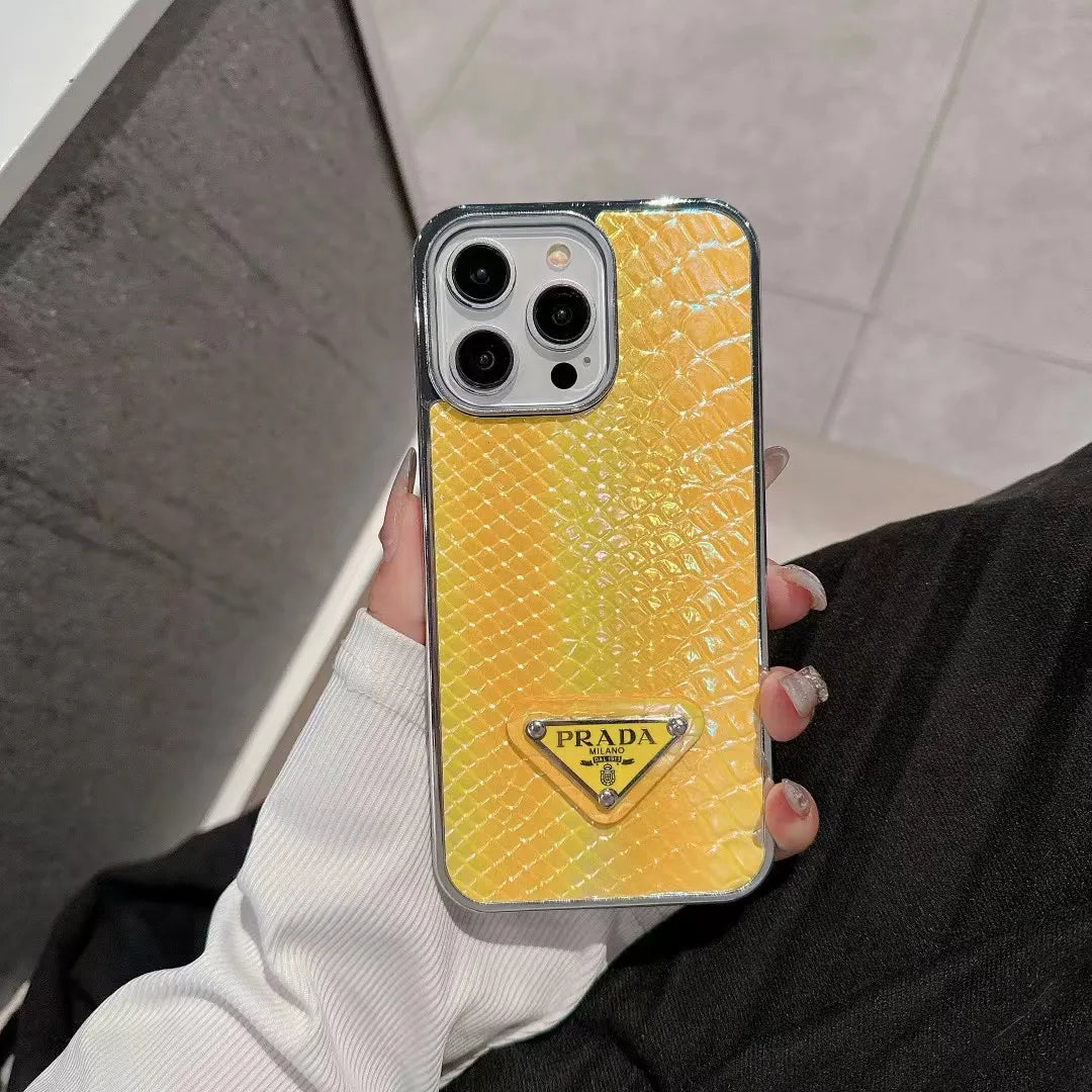 yellow Prada Phone Case