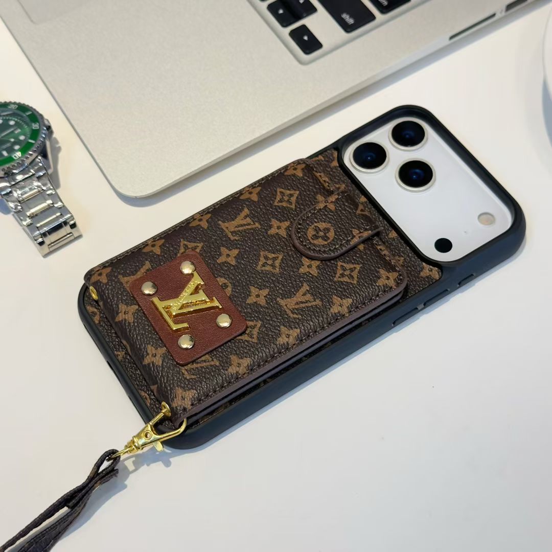Louis Vuitton IPhone 17 Case With Hand Strap & Wallet Card