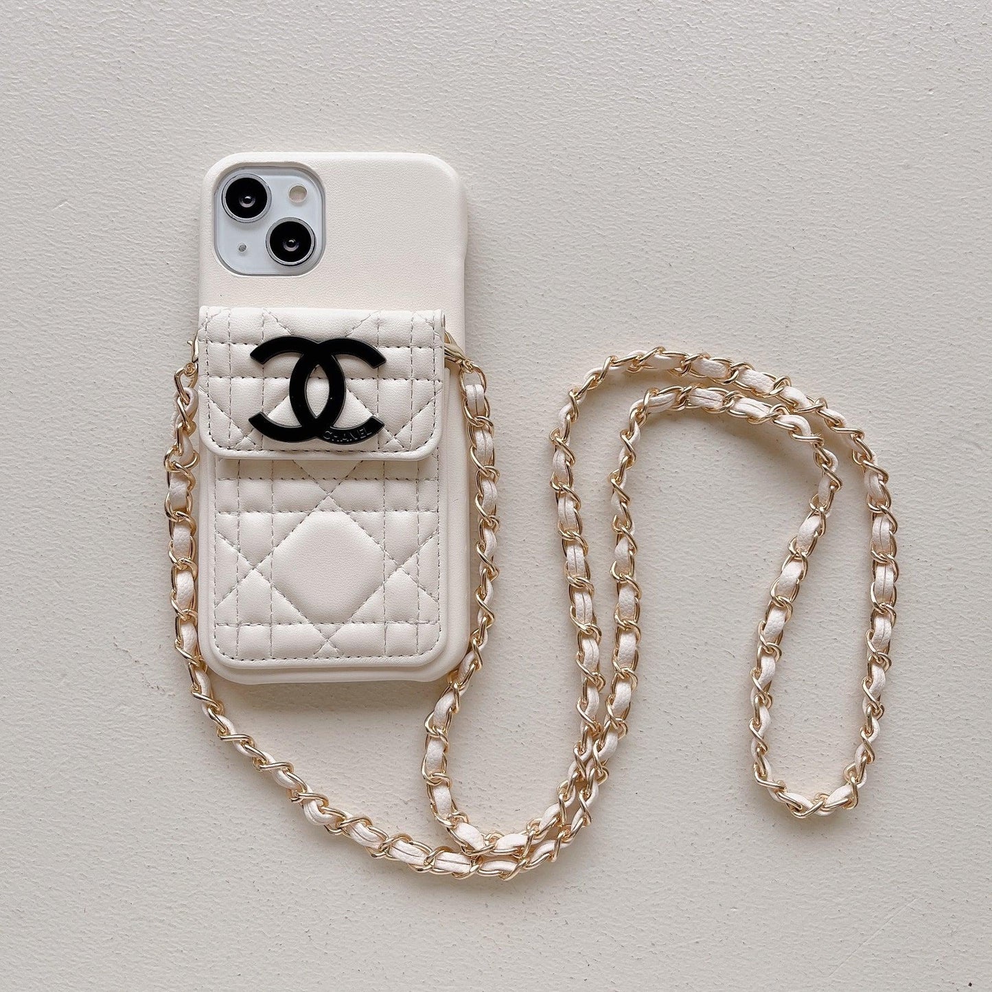 chanel phone case on chain