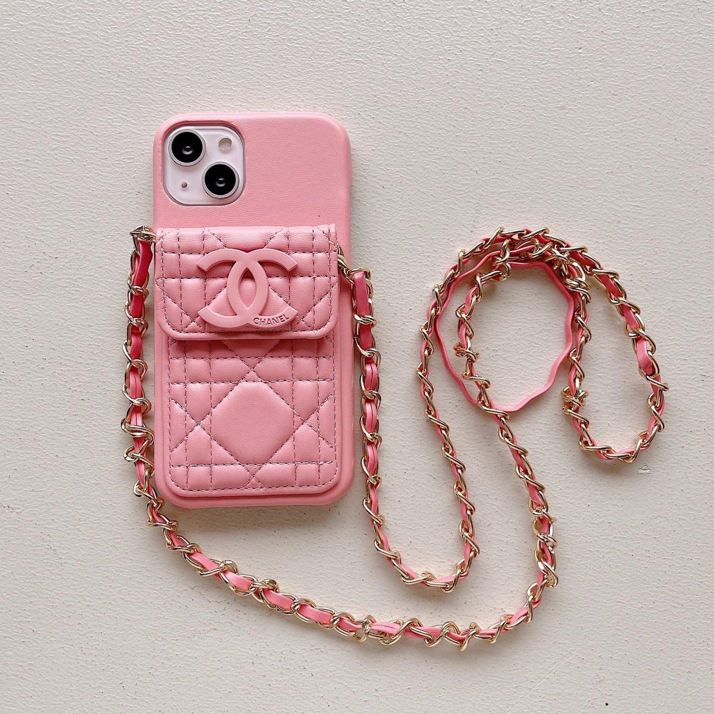 chanel phone case on chain