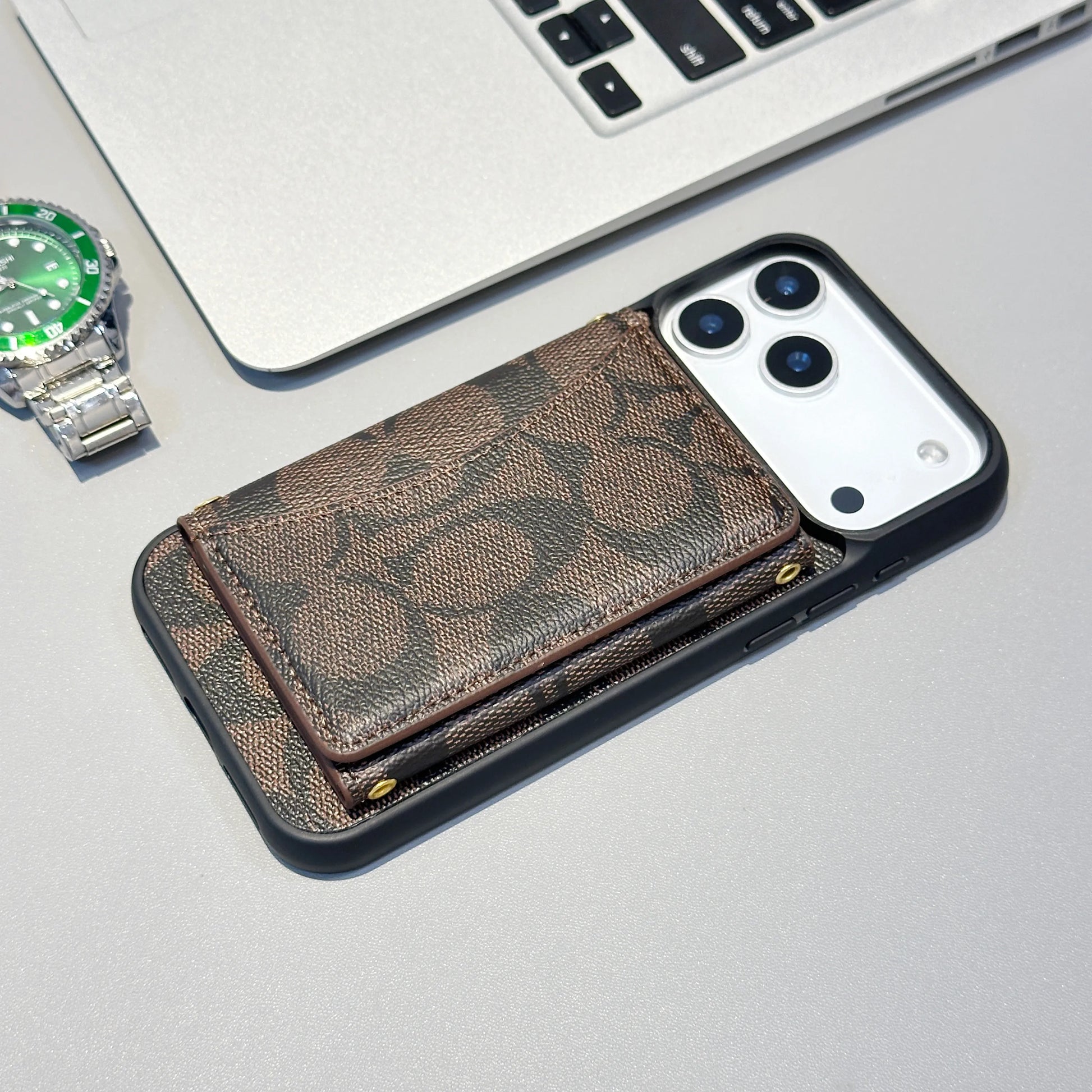 Brown Coach iPhone 17 Pro Max Case