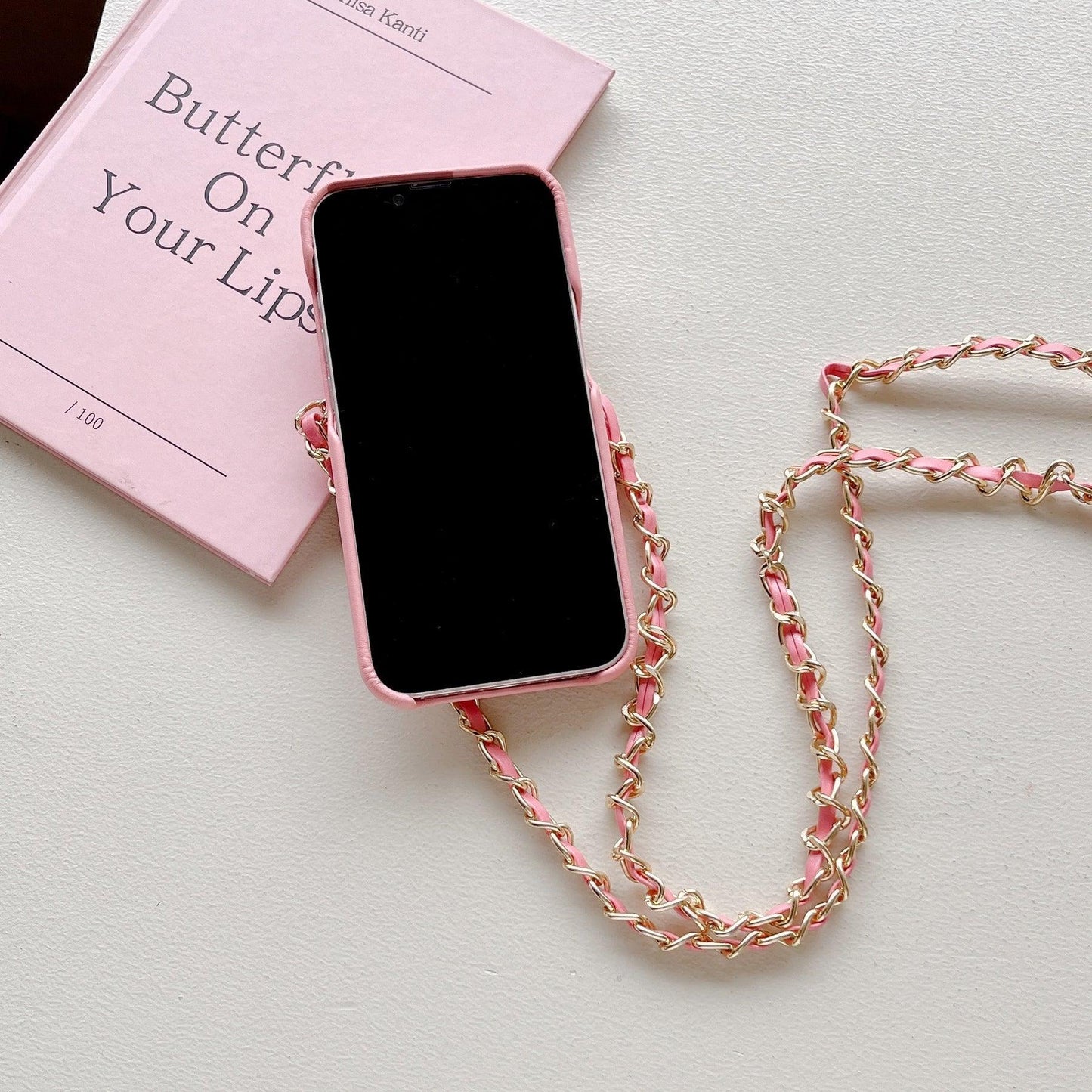 chanel phone case on chain