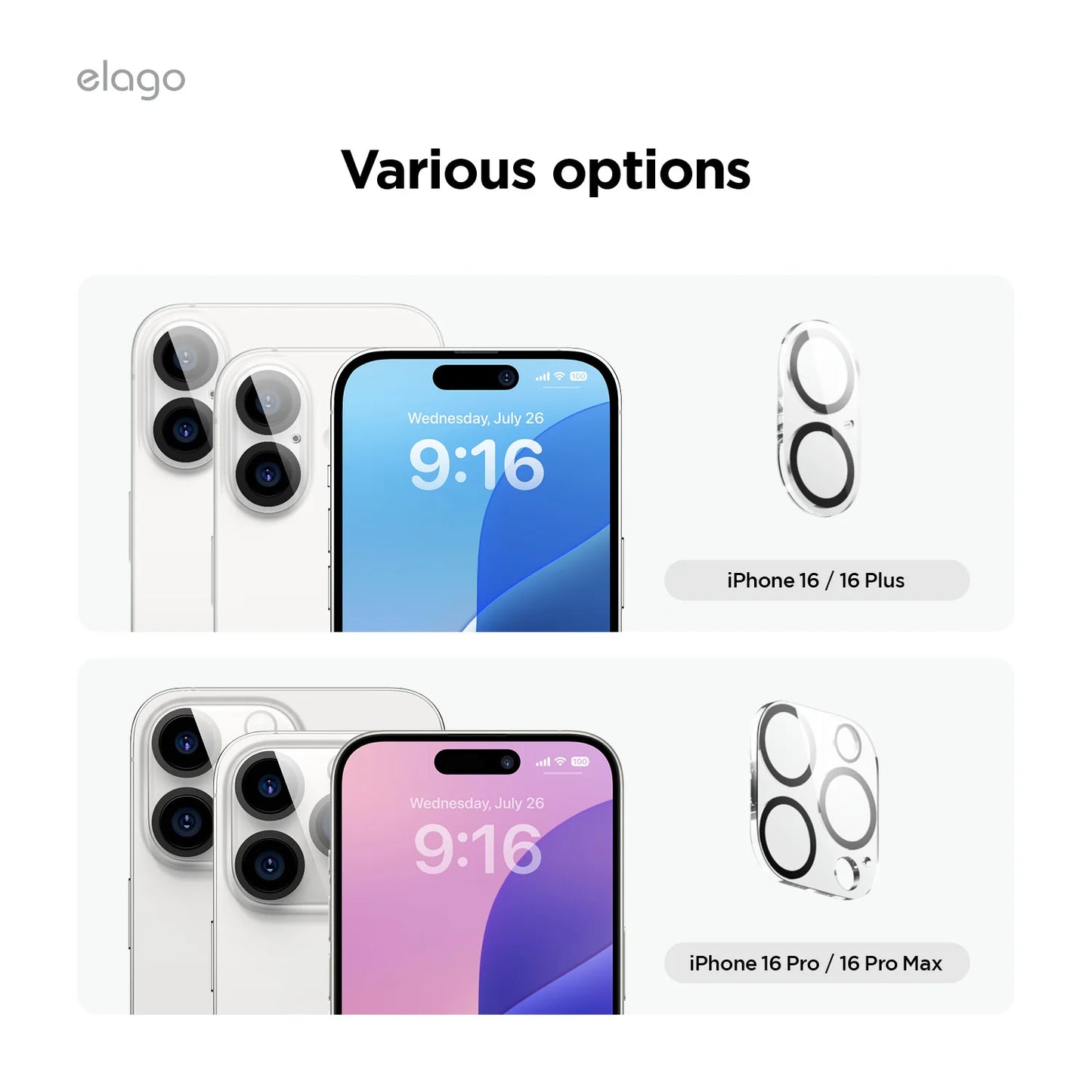 IPhone Screen Protector Camera Cover [1 or 2 Pcs]