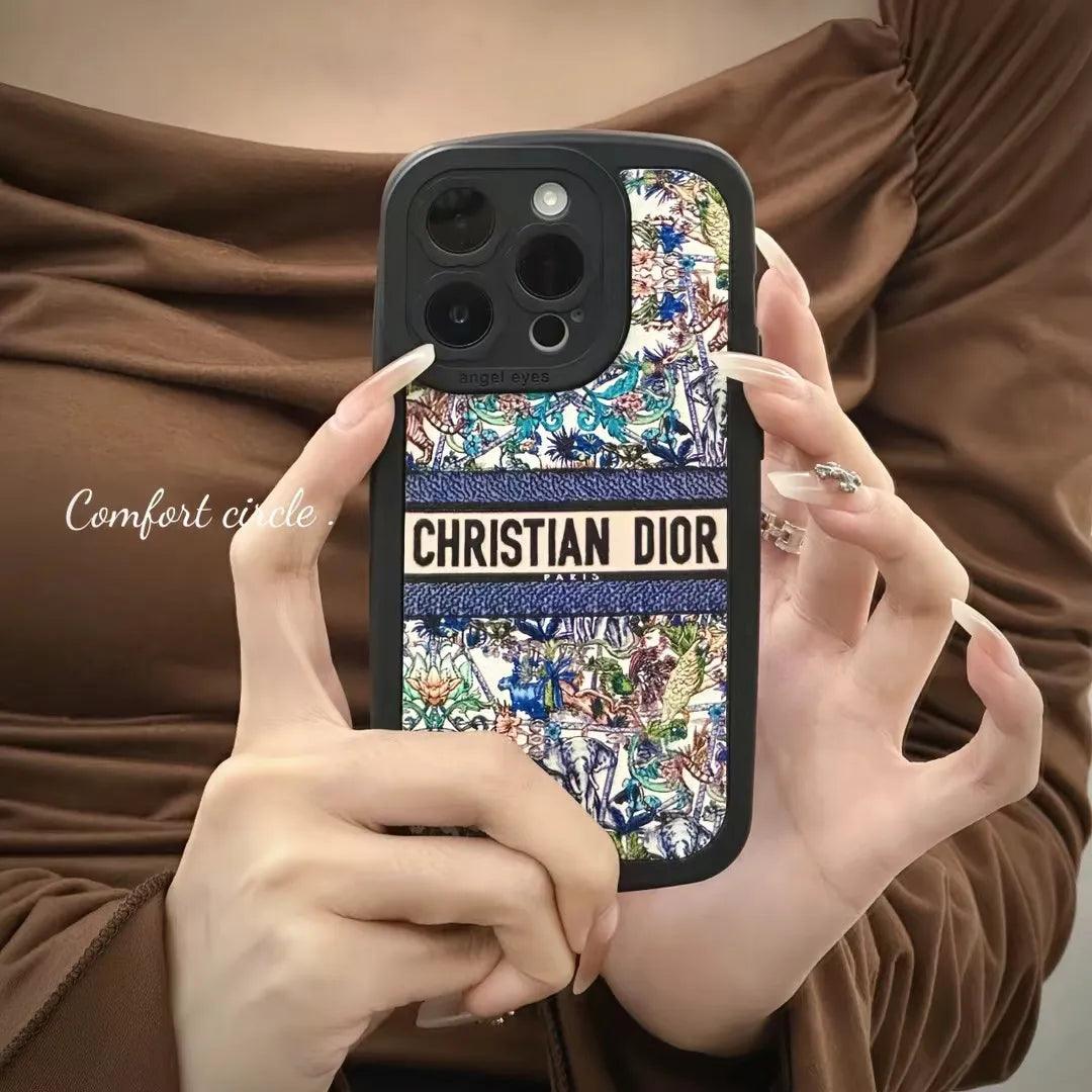 black dior phone case