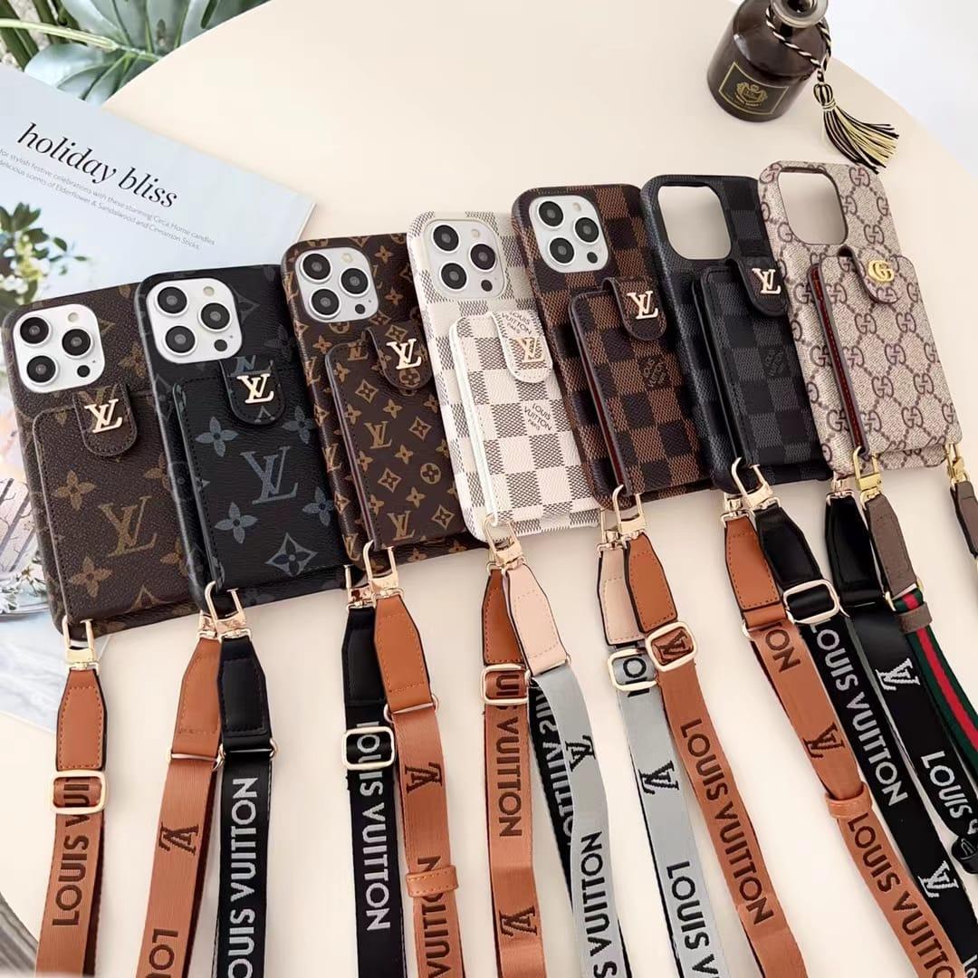 Discover Phone Case With Strap And Card Holder With Amazign colours