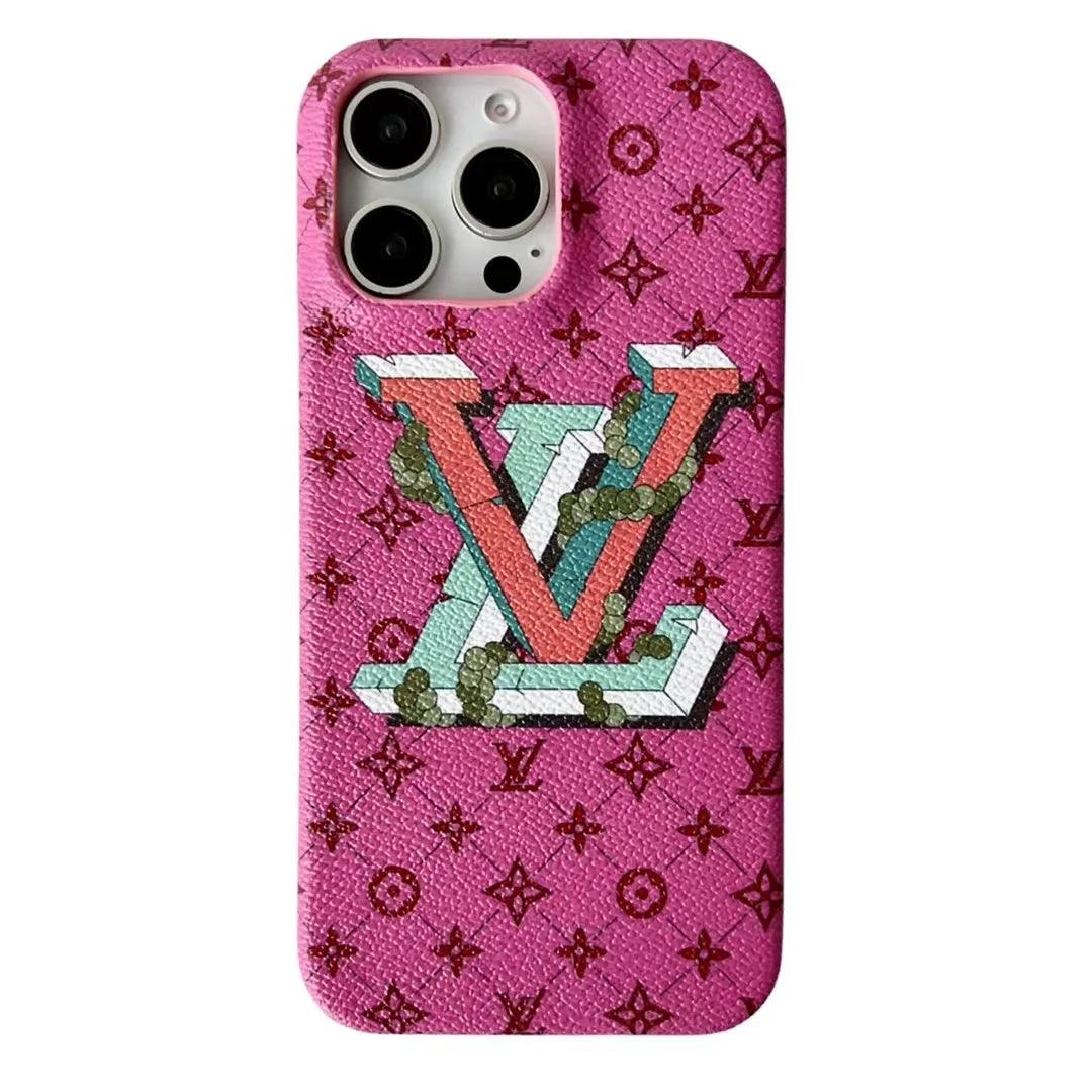 pink Louis Vuitton iphone 16 pro max case