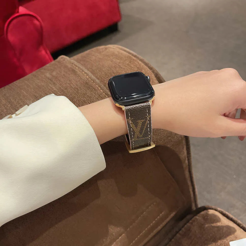 brown Luxury Apple Watch Bands Louis Vuitton