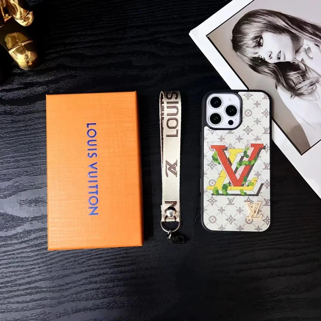 white Supreme Louis Vuitton Phone Case