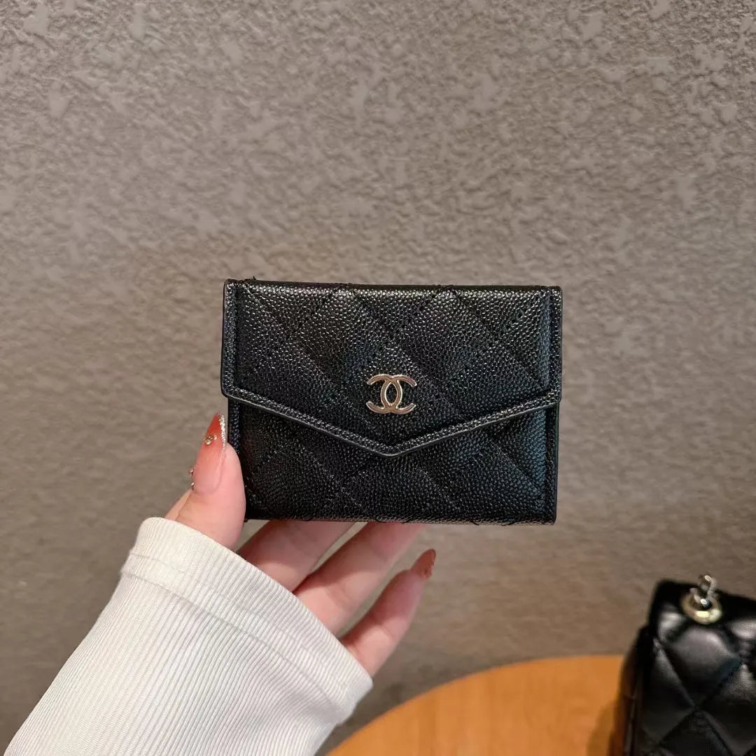 black chanel card holder