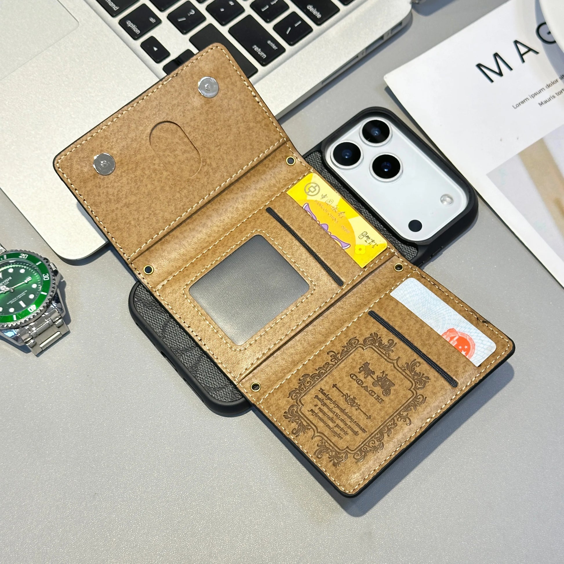 black Coach iPhone 17 Pro Max Case