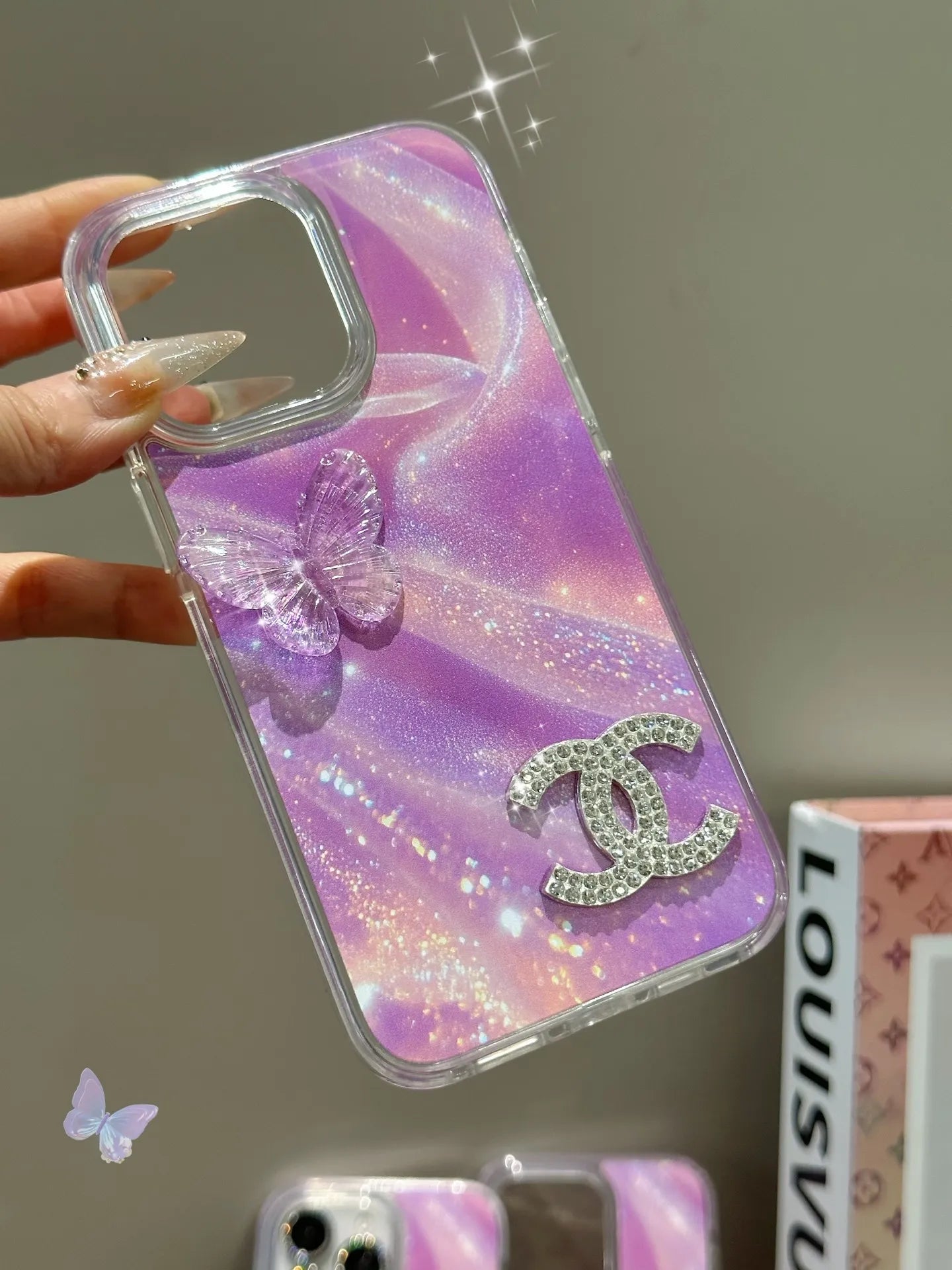 Pink Chanel phone case