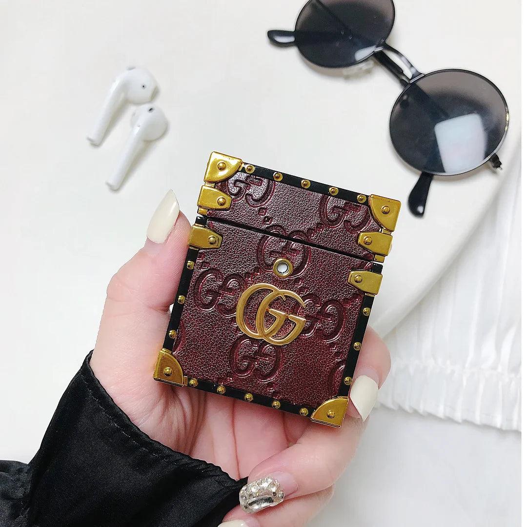 brown gucci airpods pro case