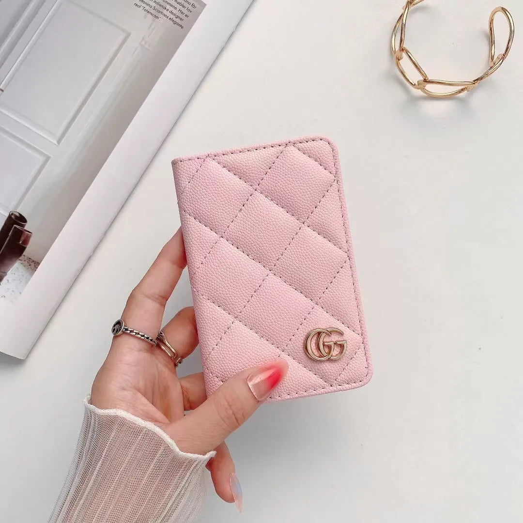 pink gucci card holder