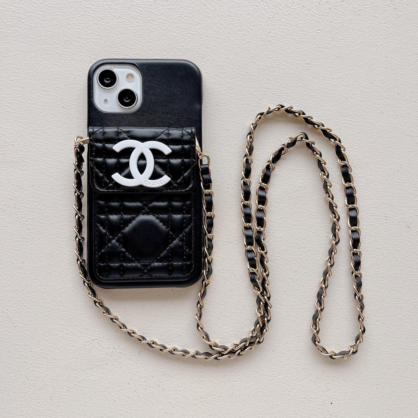 chanel phone case on chain