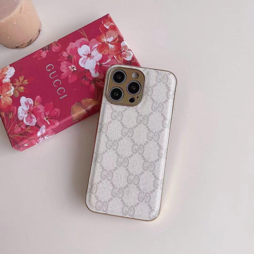 white iphone 14 pro max gucci case