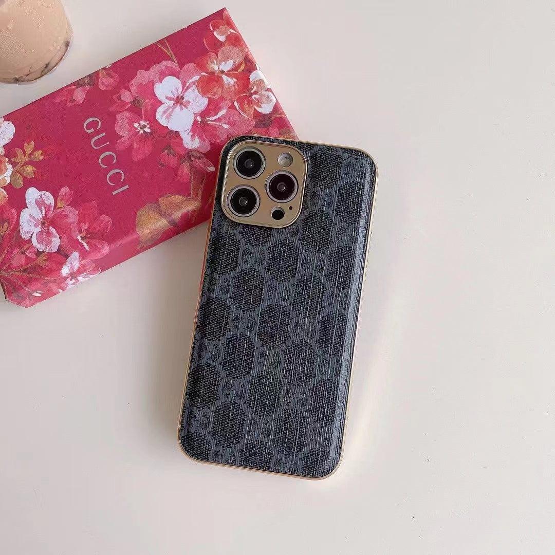 Black iphone 14 pro max gucci case