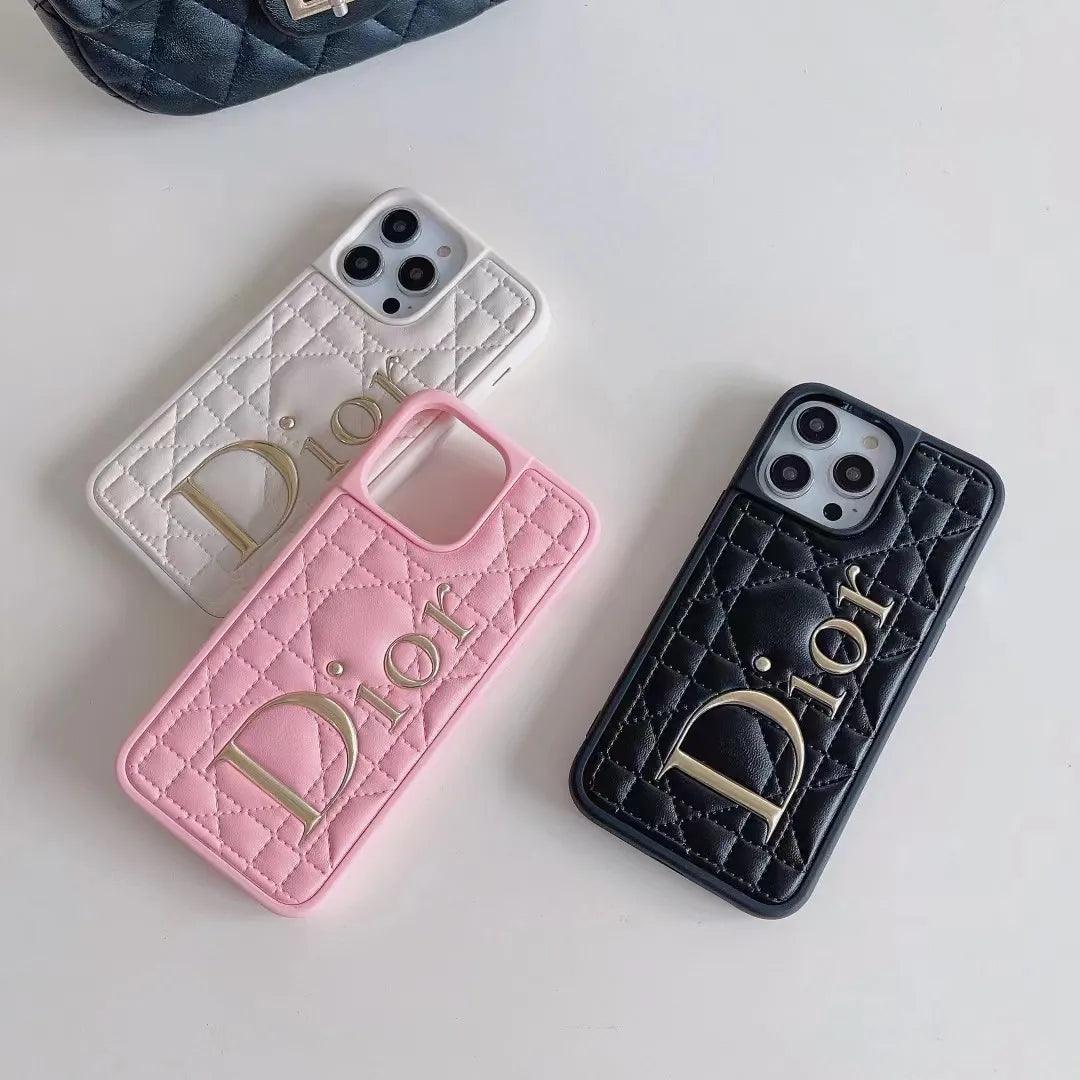 dior iphone 16 pro leather case