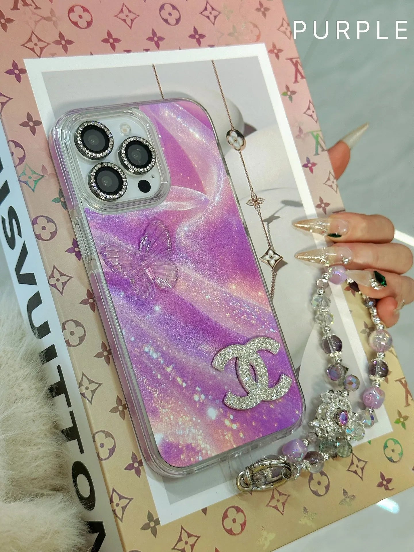 Pink Chanel Phone Case