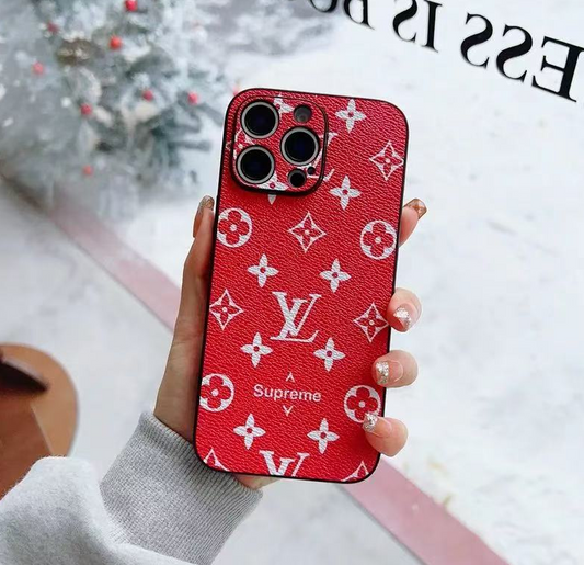 louis vuitton and supreme phone case