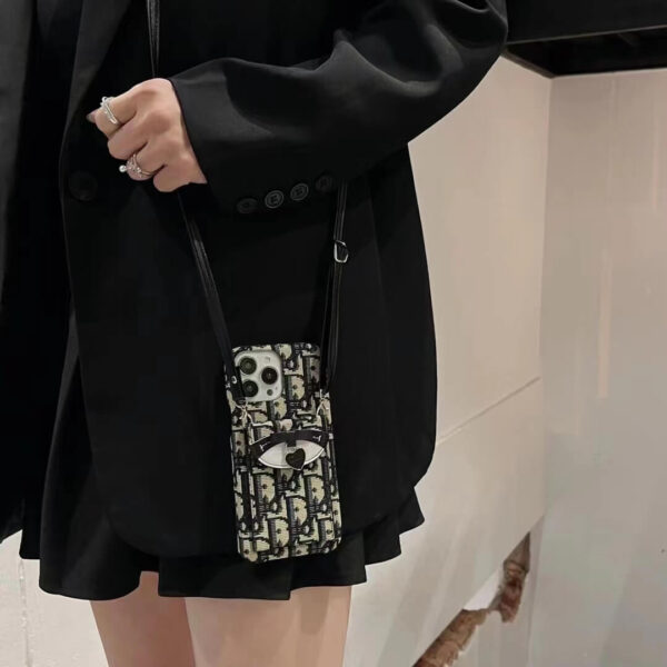 Dior Card Holder With Chain