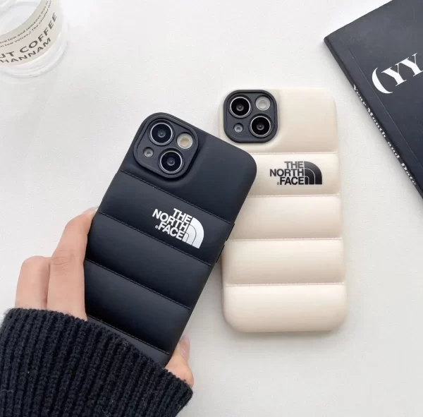 make your phone look shine with north face puffer phone case