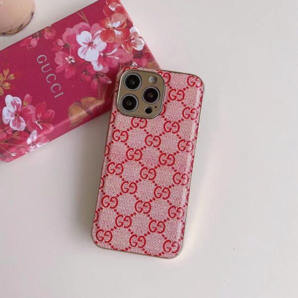 red iphone 14 pro max gucci case